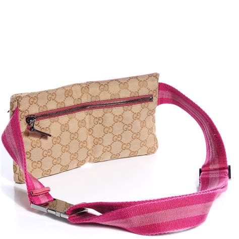 gucci pink belt bag|gucci waist pouch belt bag.